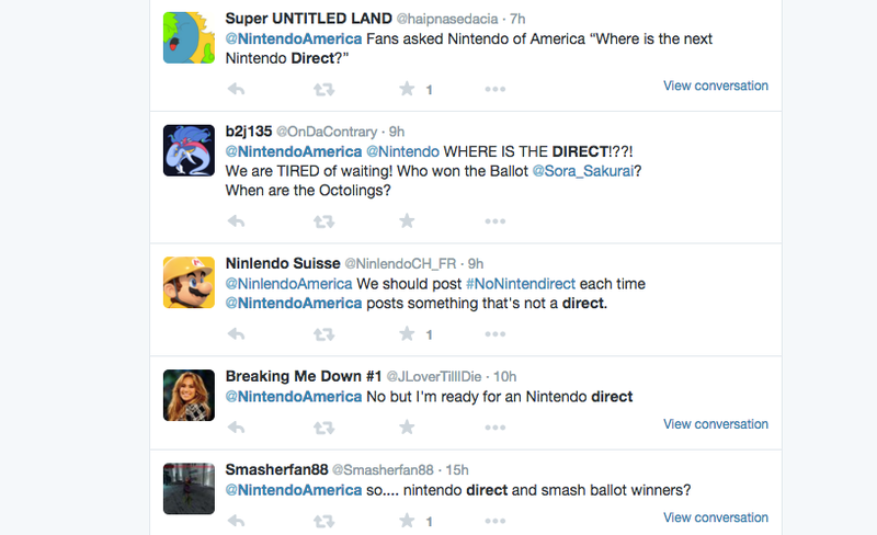 Illustration for article titled Fans Are Thirsty For A New Nintendo Direct